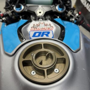 Spider Racing aluminium schroefdop brandstoftank – Ducati V2 / V4